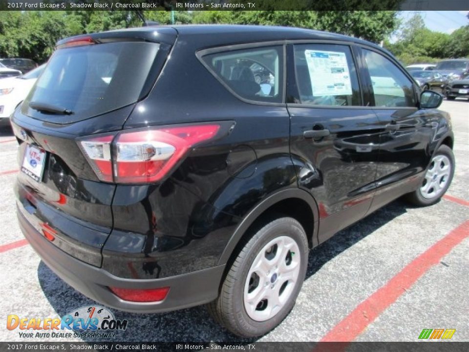 2017 Ford Escape S Shadow Black / Charcoal Black Photo #6