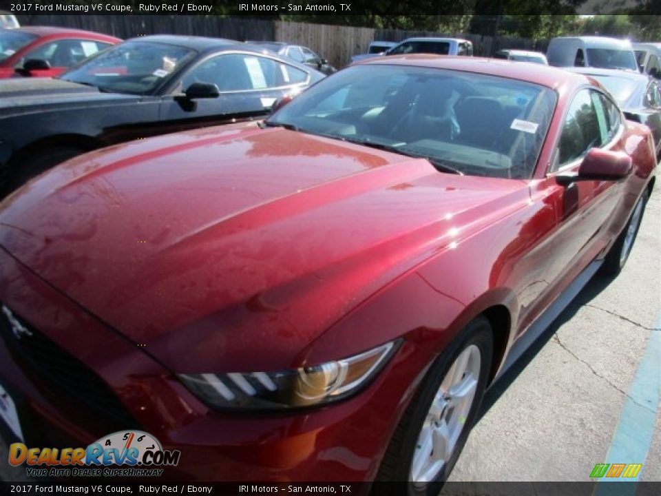 2017 Ford Mustang V6 Coupe Ruby Red / Ebony Photo #2