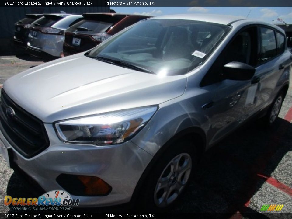 2017 Ford Escape S Ingot Silver / Charcoal Black Photo #2