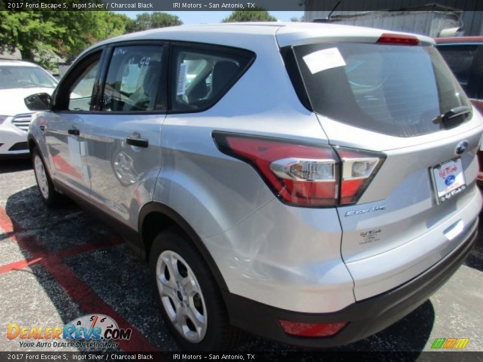 2017 Ford Escape S Ingot Silver / Charcoal Black Photo #4
