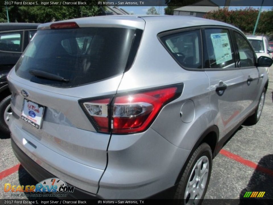 2017 Ford Escape S Ingot Silver / Charcoal Black Photo #6