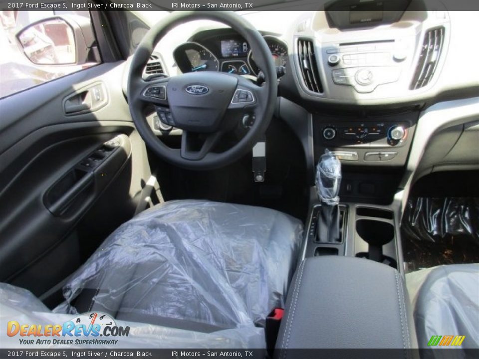 2017 Ford Escape S Ingot Silver / Charcoal Black Photo #7