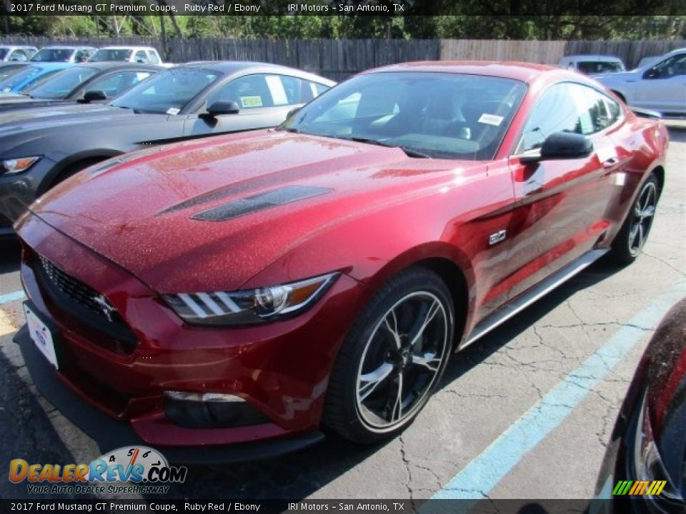 2017 Ford Mustang GT Premium Coupe Ruby Red / Ebony Photo #2