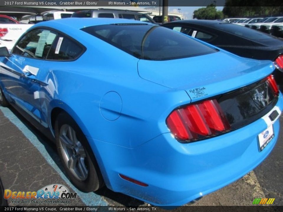 2017 Ford Mustang V6 Coupe Grabber Blue / Ebony Photo #4