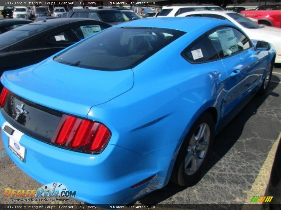 2017 Ford Mustang V6 Coupe Grabber Blue / Ebony Photo #5