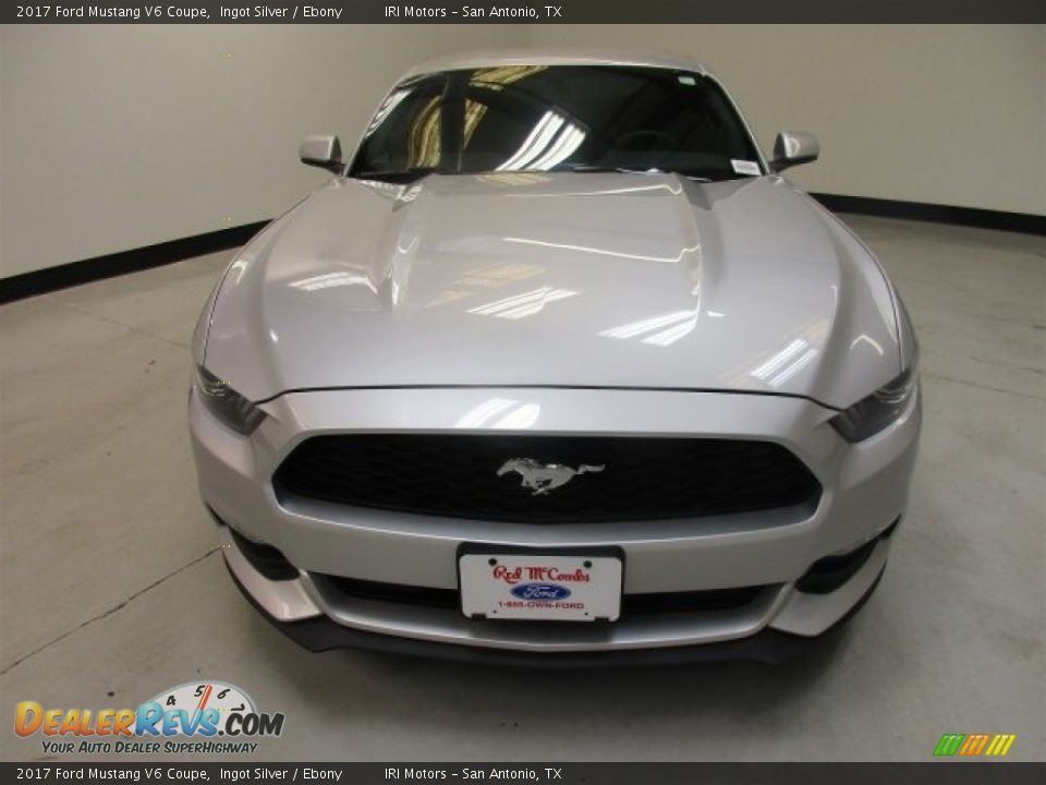 2017 Ford Mustang V6 Coupe Ingot Silver / Ebony Photo #2