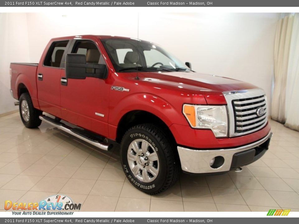 2011 Ford F150 XLT SuperCrew 4x4 Red Candy Metallic / Pale Adobe Photo #1