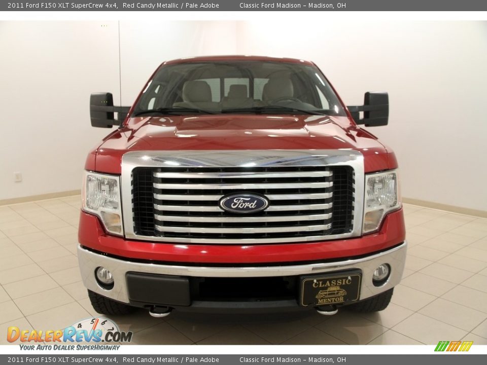 2011 Ford F150 XLT SuperCrew 4x4 Red Candy Metallic / Pale Adobe Photo #2
