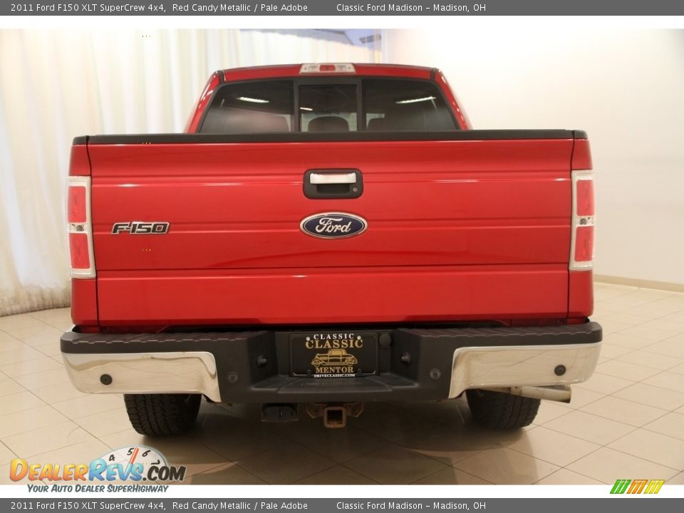 2011 Ford F150 XLT SuperCrew 4x4 Red Candy Metallic / Pale Adobe Photo #15