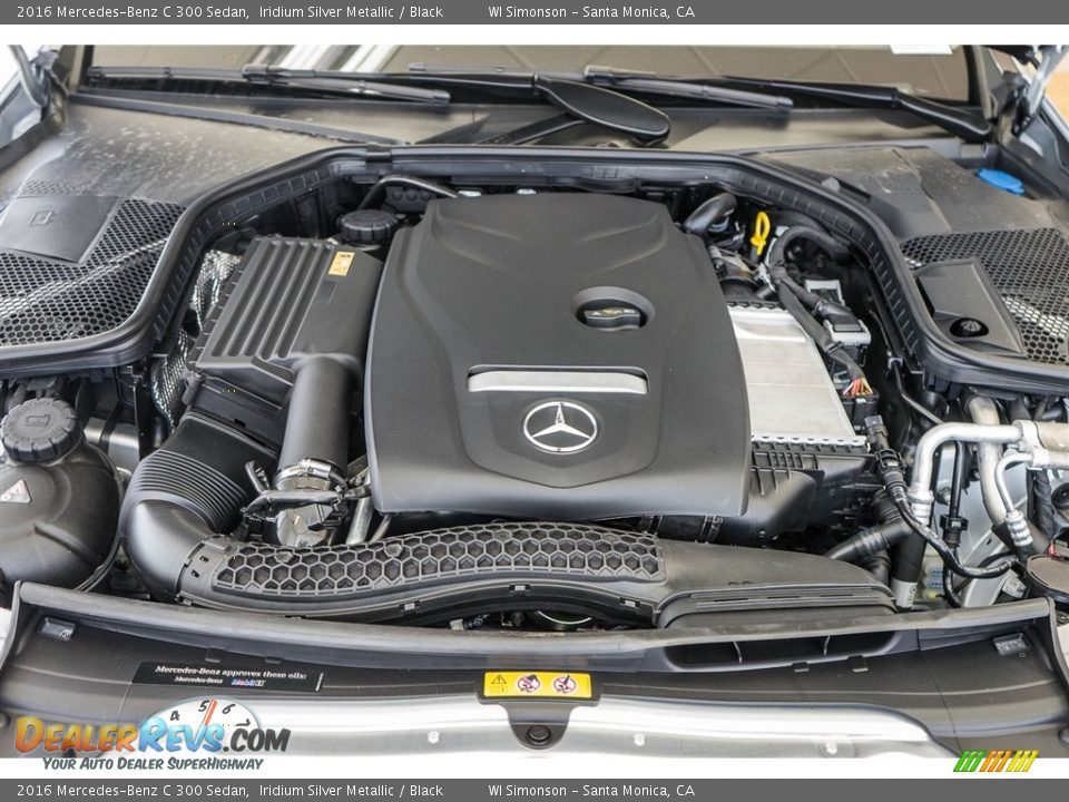 2016 Mercedes-Benz C 300 Sedan Iridium Silver Metallic / Black Photo #9