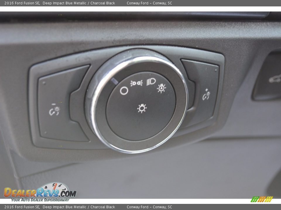 2016 Ford Fusion SE Deep Impact Blue Metallic / Charcoal Black Photo #13