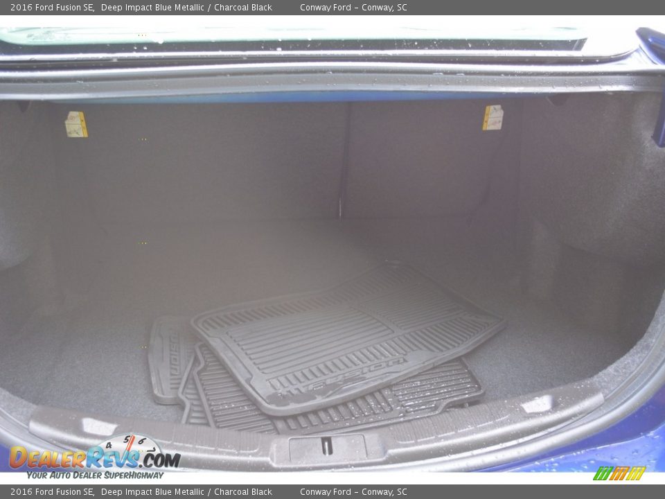 2016 Ford Fusion SE Deep Impact Blue Metallic / Charcoal Black Photo #17