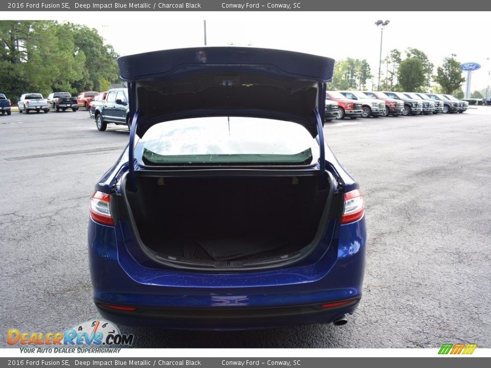 2016 Ford Fusion SE Deep Impact Blue Metallic / Charcoal Black Photo #18