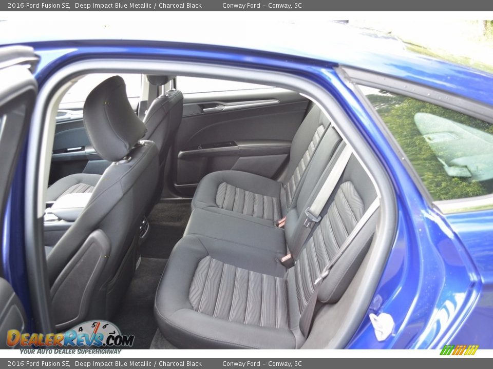 2016 Ford Fusion SE Deep Impact Blue Metallic / Charcoal Black Photo #23