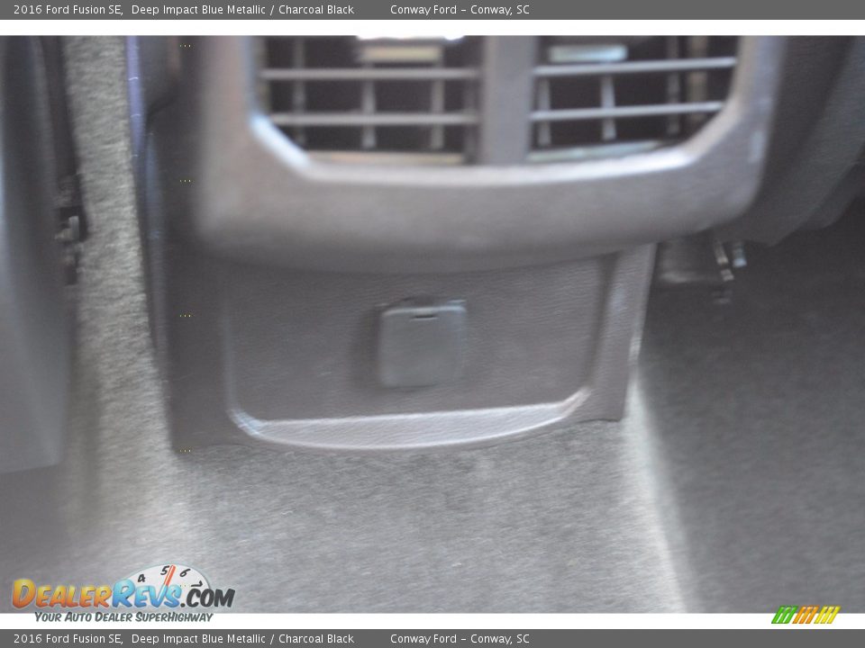 2016 Ford Fusion SE Deep Impact Blue Metallic / Charcoal Black Photo #24