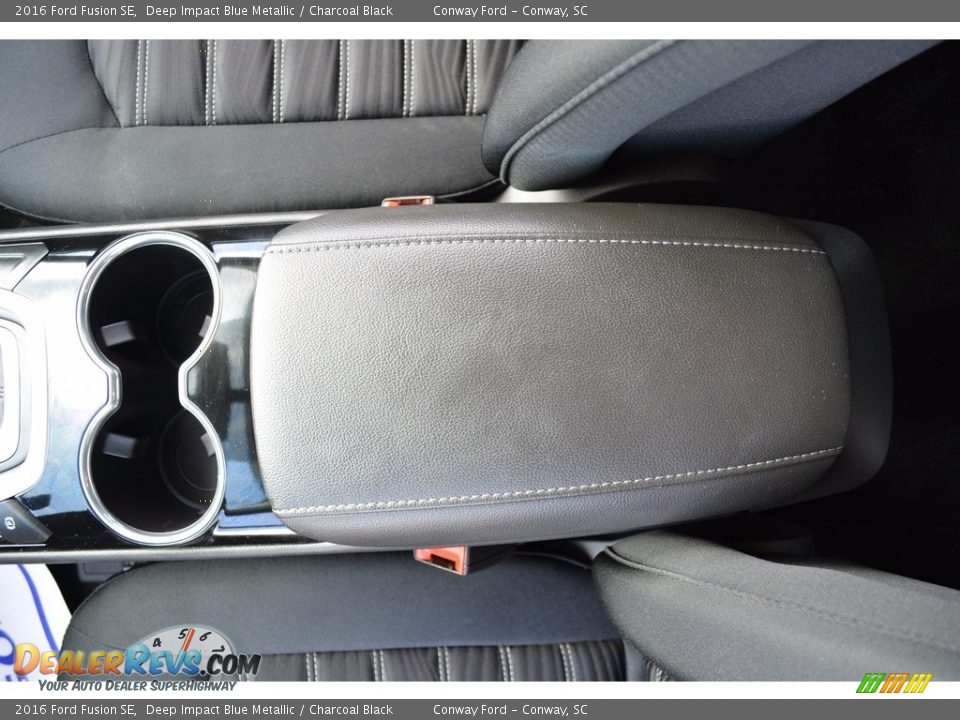 2016 Ford Fusion SE Deep Impact Blue Metallic / Charcoal Black Photo #31