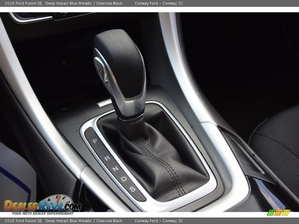 2016 Ford Fusion SE Deep Impact Blue Metallic / Charcoal Black Photo #33