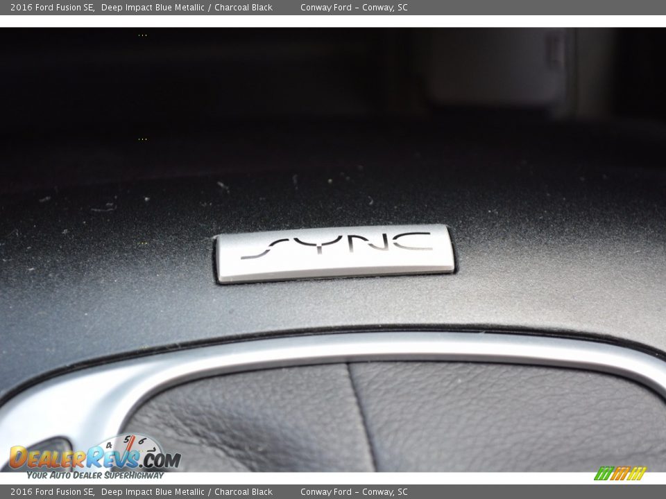 2016 Ford Fusion SE Deep Impact Blue Metallic / Charcoal Black Photo #34