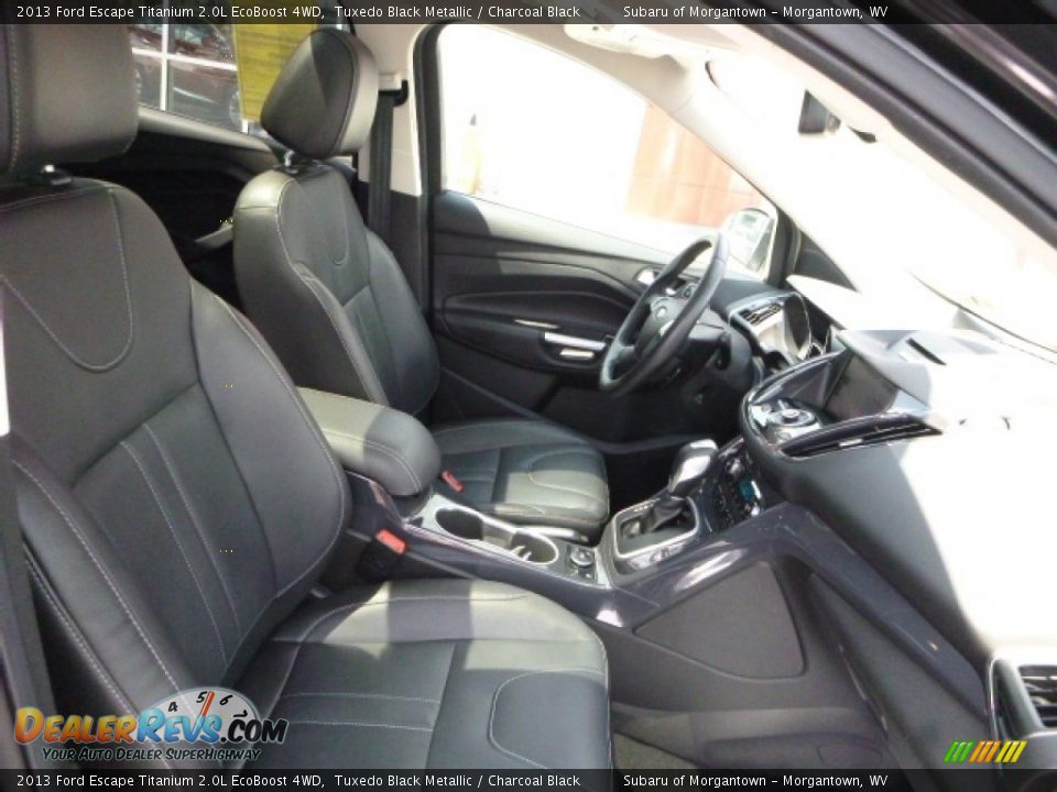 2013 Ford Escape Titanium 2.0L EcoBoost 4WD Tuxedo Black Metallic / Charcoal Black Photo #3