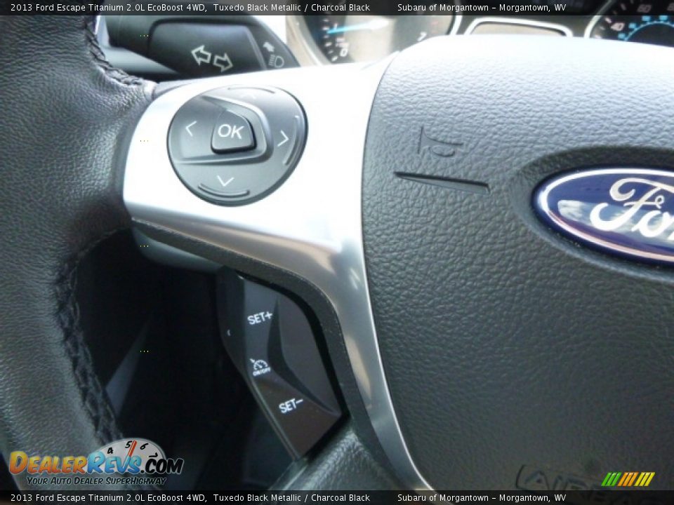 2013 Ford Escape Titanium 2.0L EcoBoost 4WD Tuxedo Black Metallic / Charcoal Black Photo #24