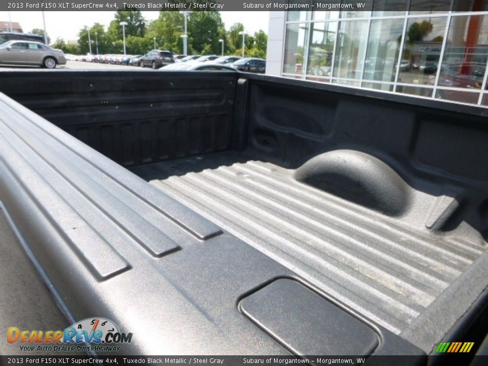2013 Ford F150 XLT SuperCrew 4x4 Tuxedo Black Metallic / Steel Gray Photo #4