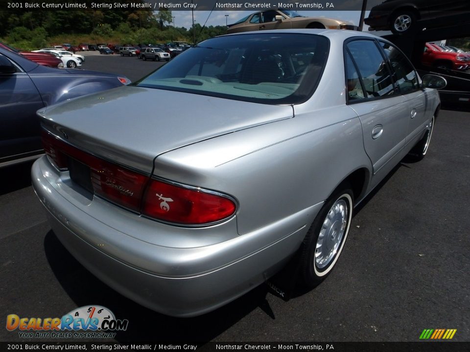2001 Buick Century Limited Sterling Silver Metallic / Medium Gray Photo #4