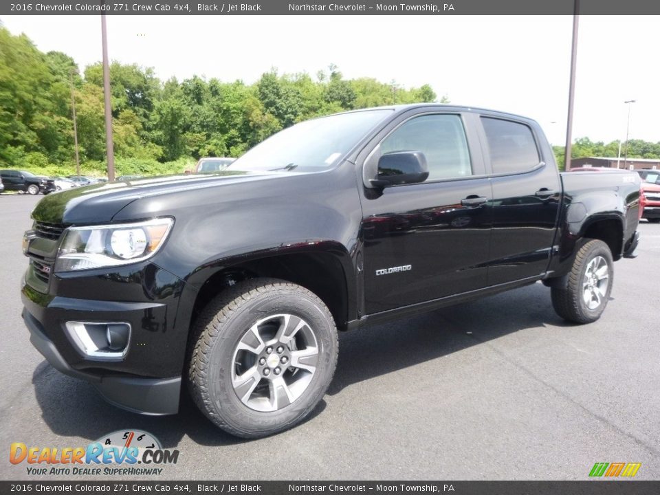 2016 Chevrolet Colorado Z71 Crew Cab 4x4 Black / Jet Black Photo #1