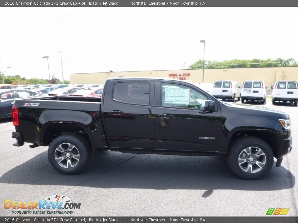 2016 Chevrolet Colorado Z71 Crew Cab 4x4 Black / Jet Black Photo #4