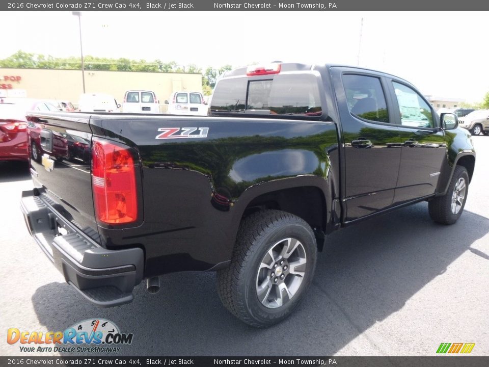 2016 Chevrolet Colorado Z71 Crew Cab 4x4 Black / Jet Black Photo #5