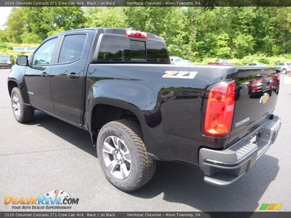 2016 Chevrolet Colorado Z71 Crew Cab 4x4 Black / Jet Black Photo #7