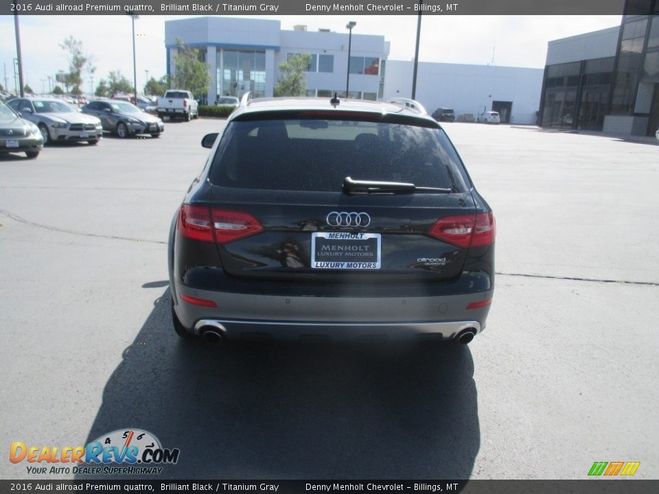2016 Audi allroad Premium quattro Brilliant Black / Titanium Gray Photo #6