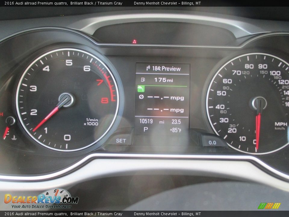 2016 Audi allroad Premium quattro Brilliant Black / Titanium Gray Photo #10