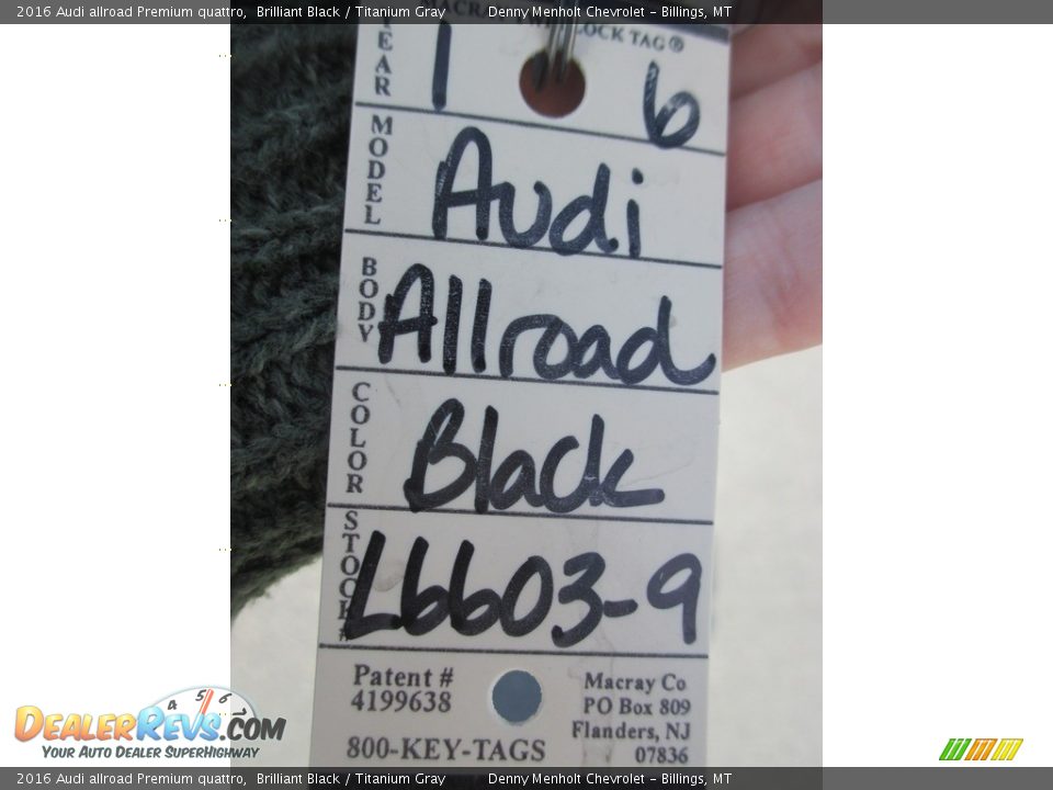 2016 Audi allroad Premium quattro Brilliant Black / Titanium Gray Photo #13