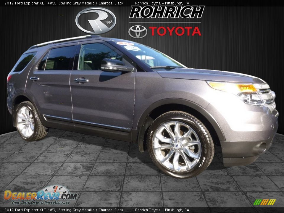 2012 Ford Explorer XLT 4WD Sterling Gray Metallic / Charcoal Black Photo #1