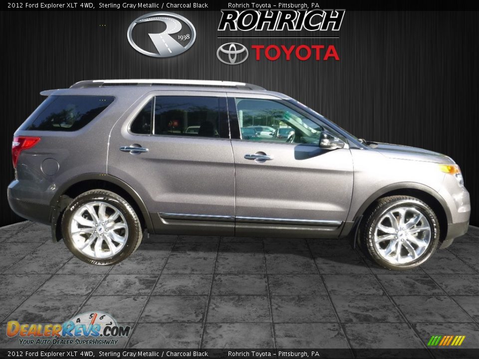 2012 Ford Explorer XLT 4WD Sterling Gray Metallic / Charcoal Black Photo #2