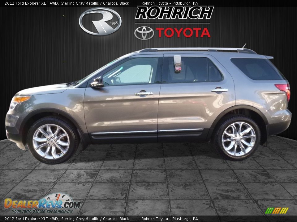 2012 Ford Explorer XLT 4WD Sterling Gray Metallic / Charcoal Black Photo #4