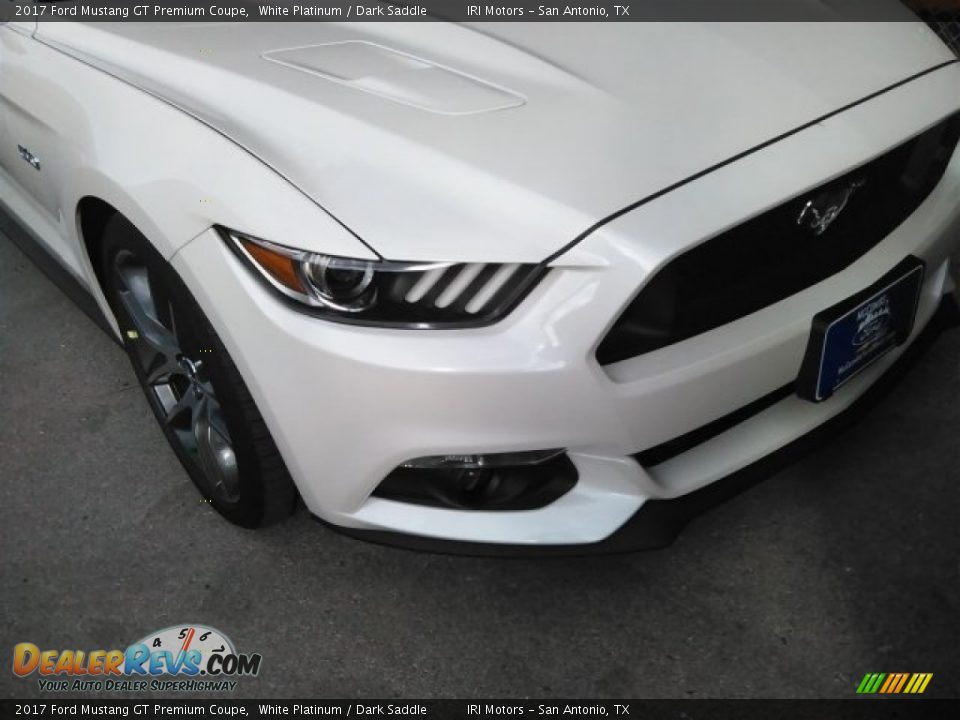 2017 Ford Mustang GT Premium Coupe White Platinum / Dark Saddle Photo #3