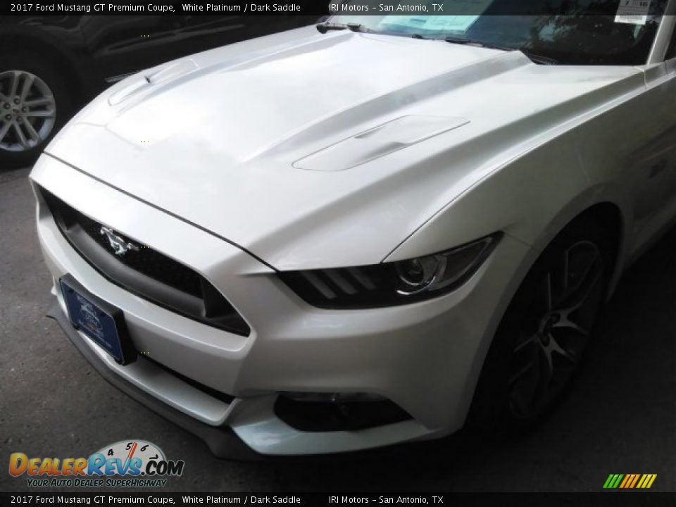 2017 Ford Mustang GT Premium Coupe White Platinum / Dark Saddle Photo #6