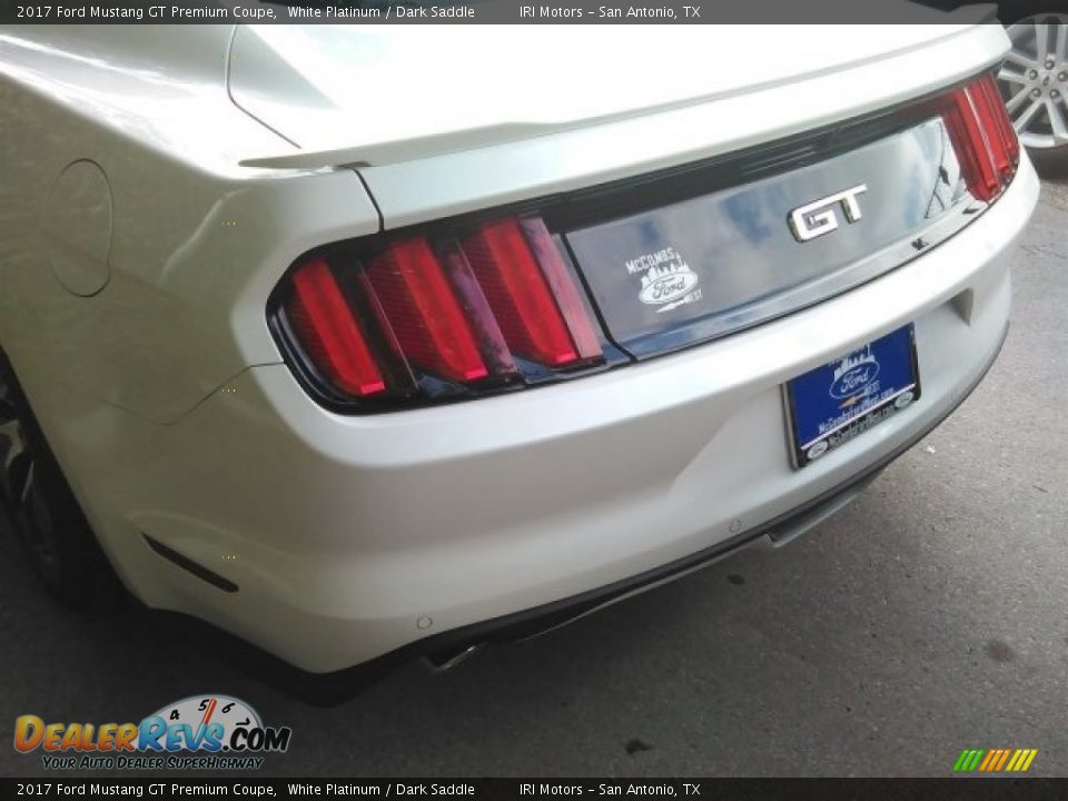 2017 Ford Mustang GT Premium Coupe White Platinum / Dark Saddle Photo #9