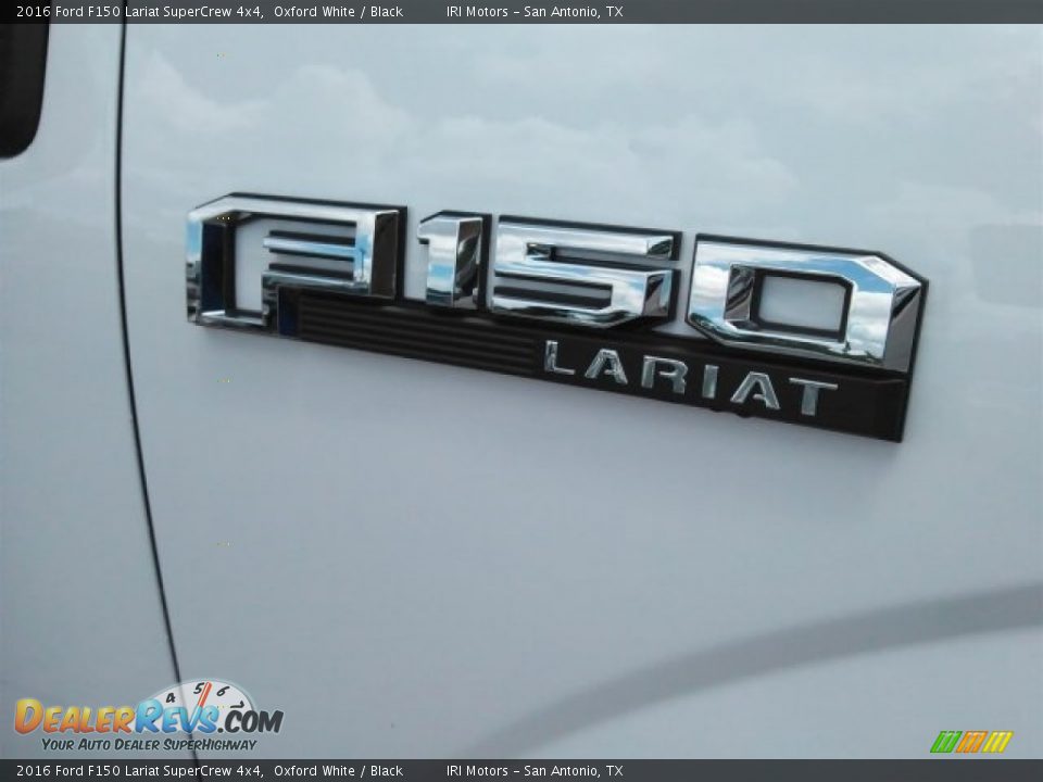 2016 Ford F150 Lariat SuperCrew 4x4 Oxford White / Black Photo #4