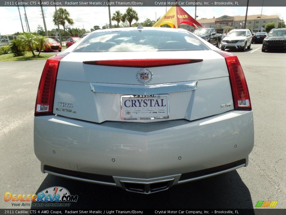 2011 Cadillac CTS 4 AWD Coupe Radiant Silver Metallic / Light Titanium/Ebony Photo #7