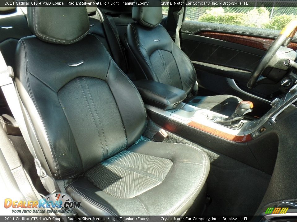 2011 Cadillac CTS 4 AWD Coupe Radiant Silver Metallic / Light Titanium/Ebony Photo #12
