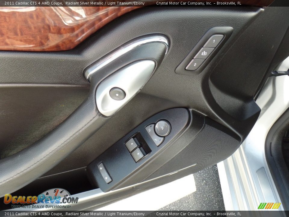 2011 Cadillac CTS 4 AWD Coupe Radiant Silver Metallic / Light Titanium/Ebony Photo #17