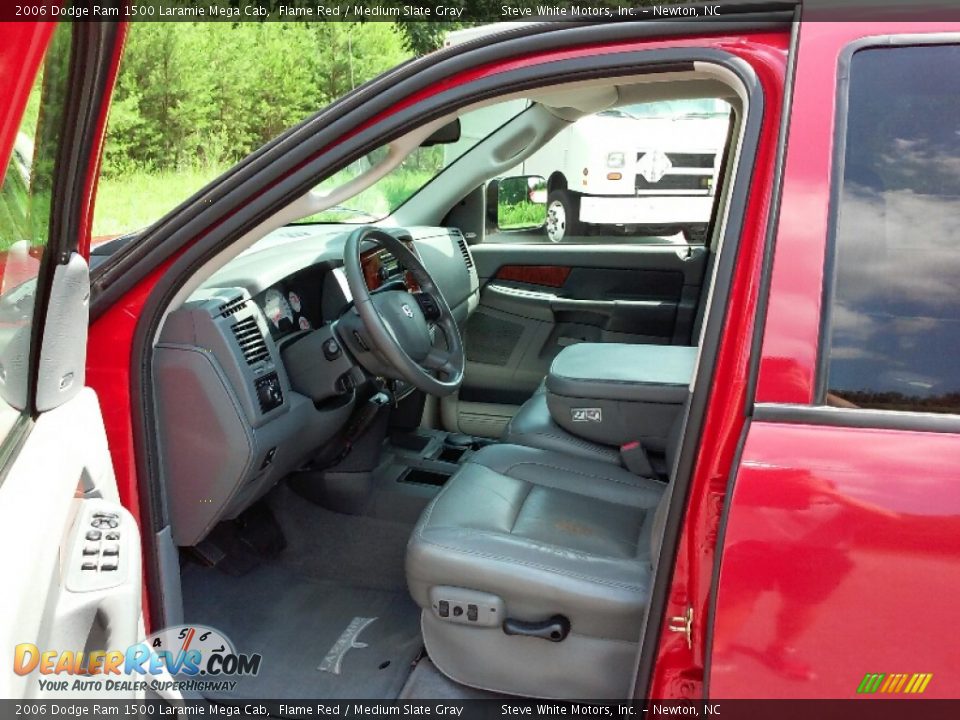 2006 Dodge Ram 1500 Laramie Mega Cab Flame Red / Medium Slate Gray Photo #8