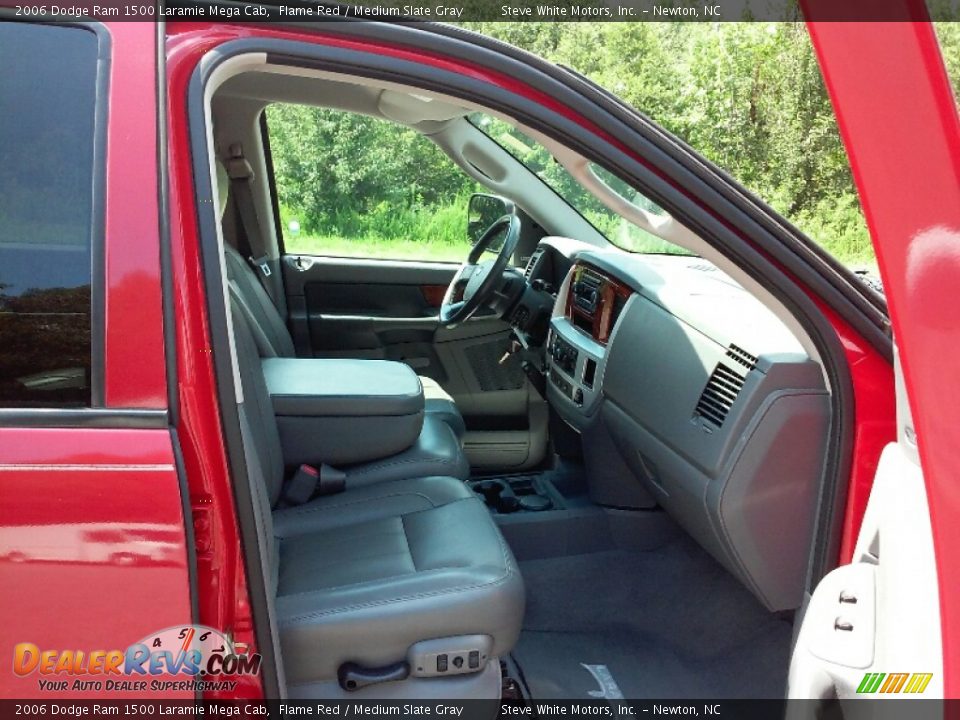 2006 Dodge Ram 1500 Laramie Mega Cab Flame Red / Medium Slate Gray Photo #12