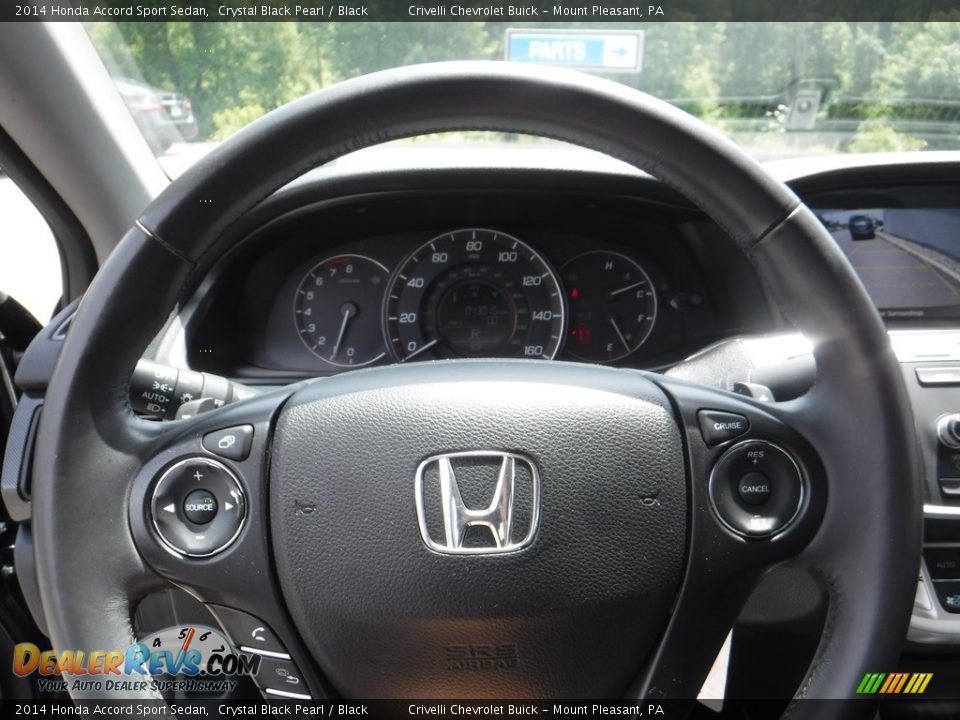 2014 Honda Accord Sport Sedan Crystal Black Pearl / Black Photo #23