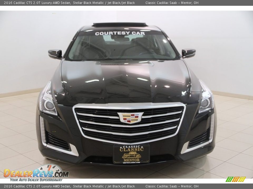 2016 Cadillac CTS 2.0T Luxury AWD Sedan Stellar Black Metallic / Jet Black/Jet Black Photo #2