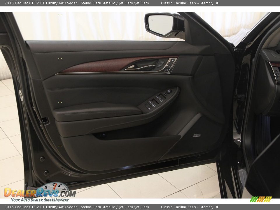 2016 Cadillac CTS 2.0T Luxury AWD Sedan Stellar Black Metallic / Jet Black/Jet Black Photo #4