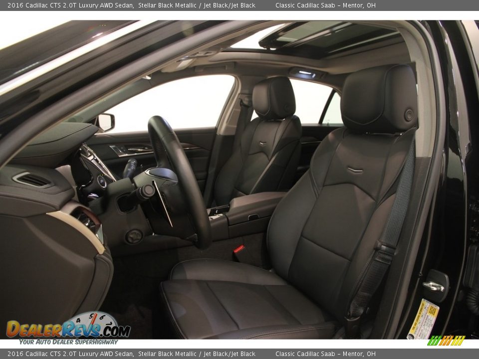 2016 Cadillac CTS 2.0T Luxury AWD Sedan Stellar Black Metallic / Jet Black/Jet Black Photo #5