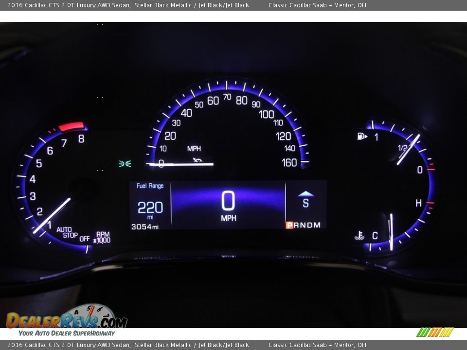 2016 Cadillac CTS 2.0T Luxury AWD Sedan Stellar Black Metallic / Jet Black/Jet Black Photo #7